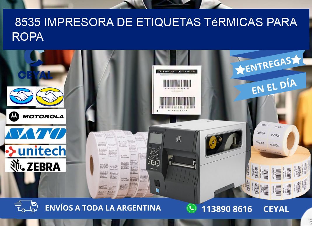 8535 impresora de etiquetas térmicas para ropa