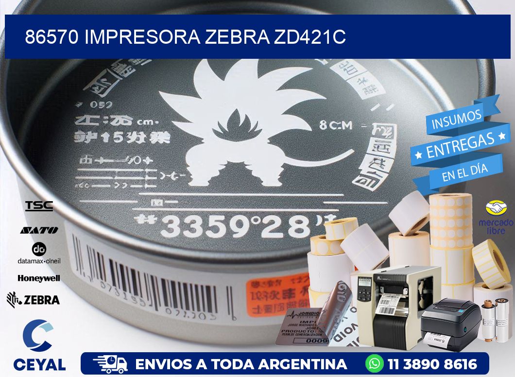 86570 Impresora Zebra zd421c
