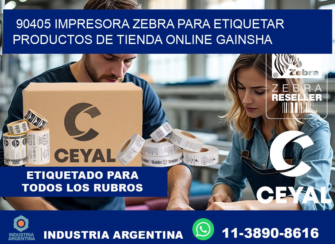 90405 impresora Zebra para etiquetar productos de tienda online GAINSHA