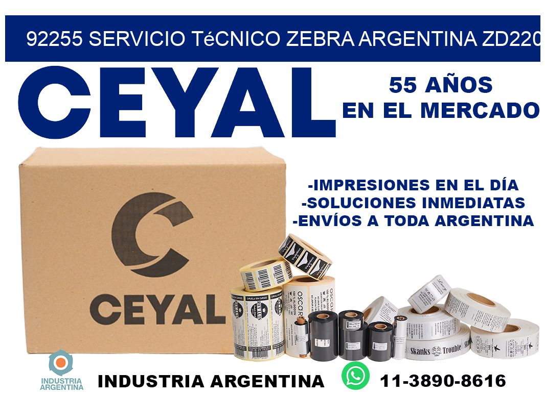 92255 servicio técnico zebra argentina ZD220