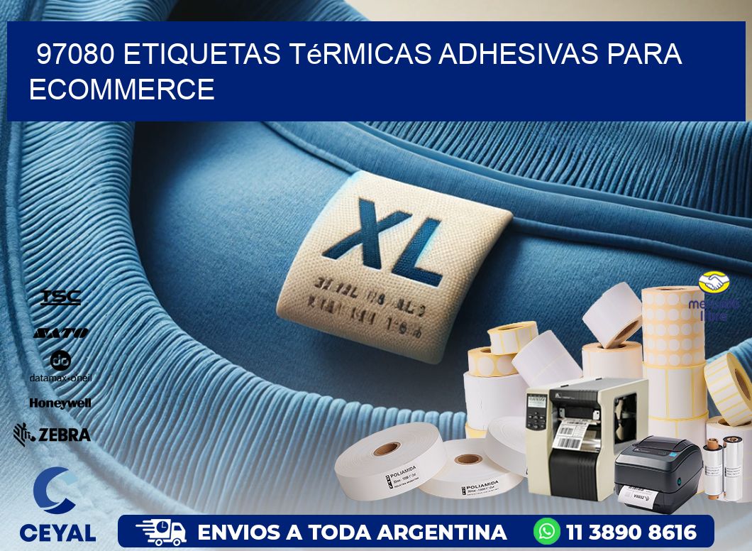 97080 etiquetas térmicas adhesivas para ecommerce