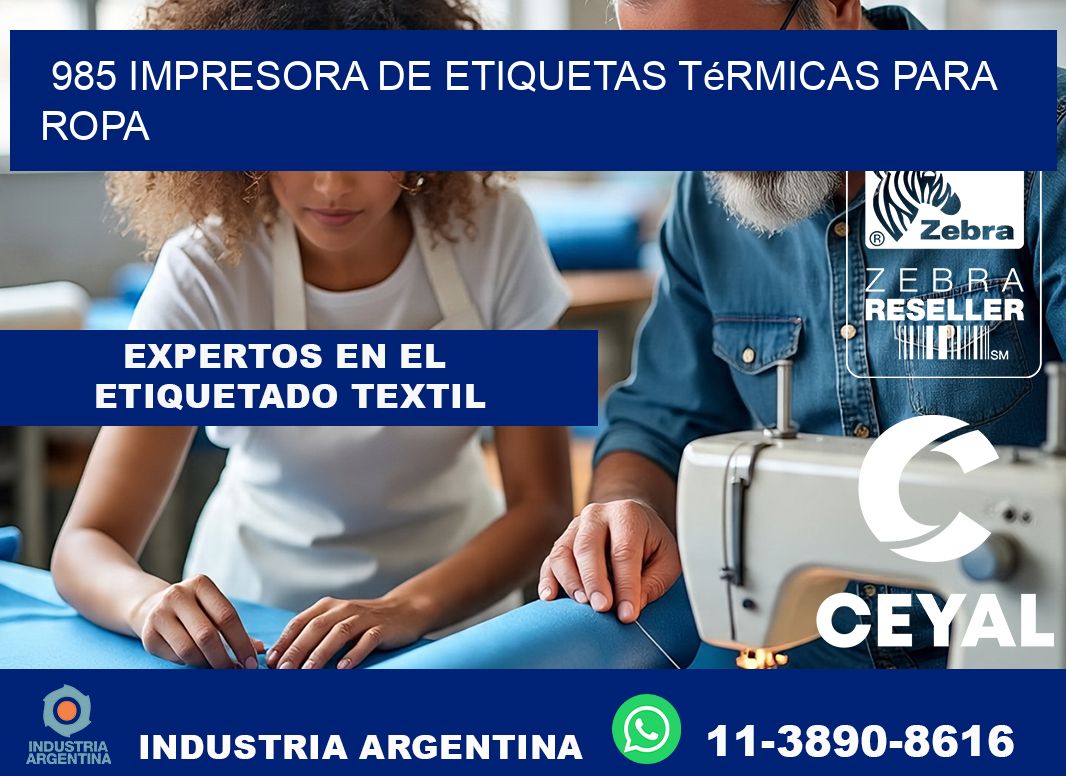 985 impresora de etiquetas térmicas para ropa