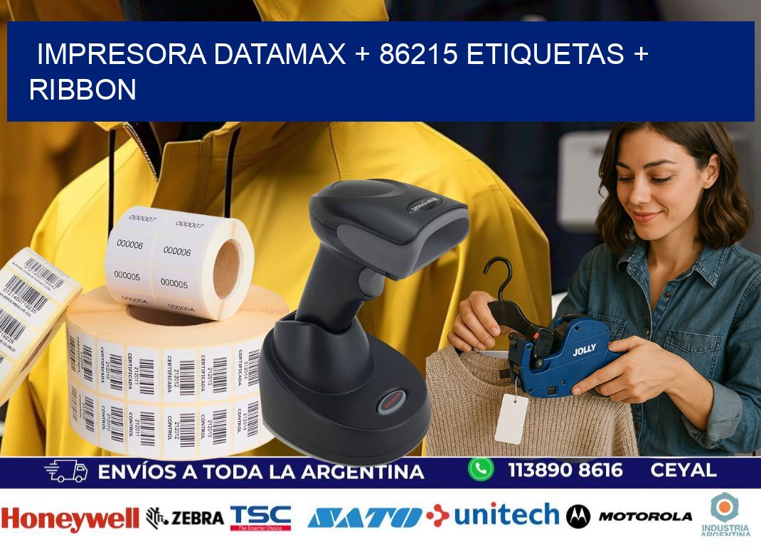 impresora DATAMAX + 86215 etiquetas + ribbon
