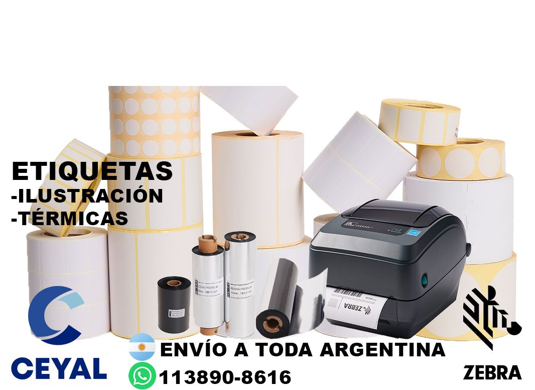 impresora zebra zd421 + 20505 etiquetas + ribbon