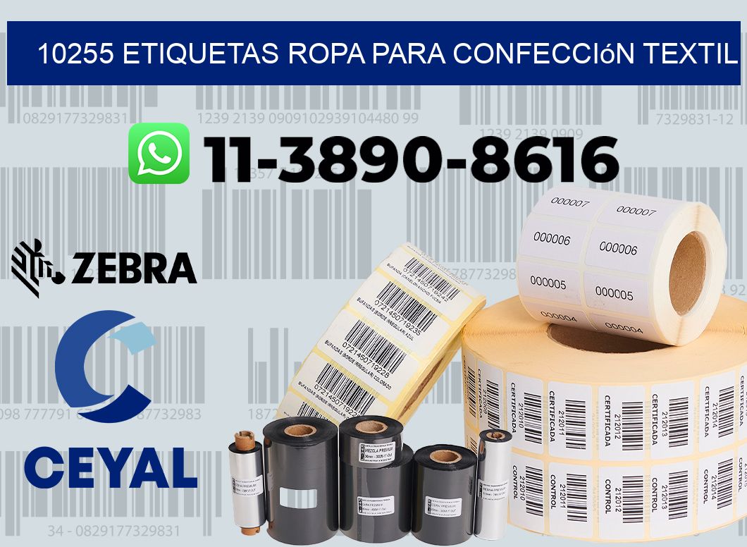 10255 Etiquetas ropa para confección textil