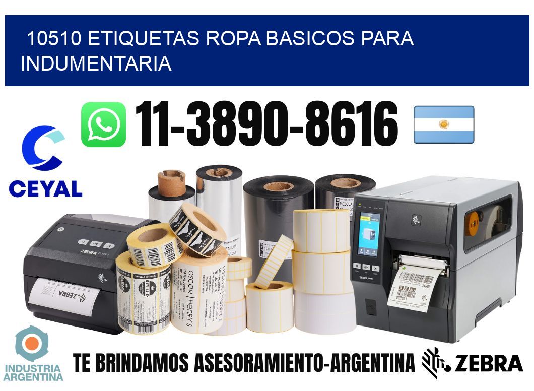 10510 Etiquetas ropa basicos para indumentaria