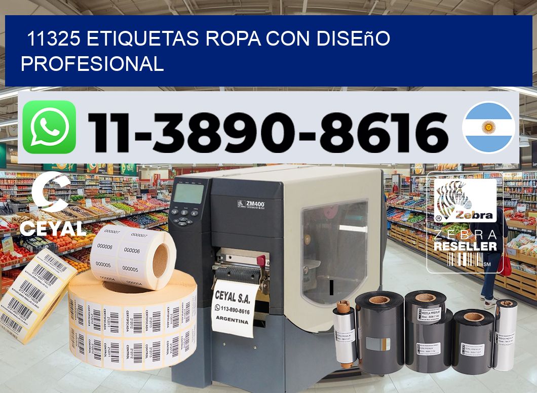 11325 Etiquetas ropa con diseño profesional