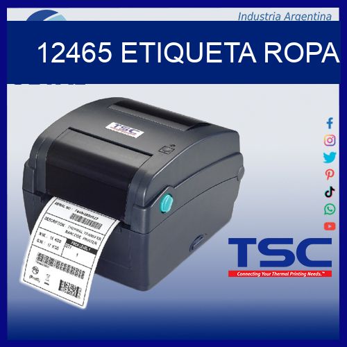 12465 etiqueta ropa