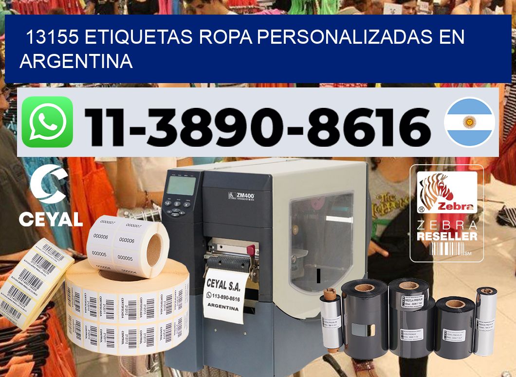 13155 Etiquetas ropa personalizadas en Argentina