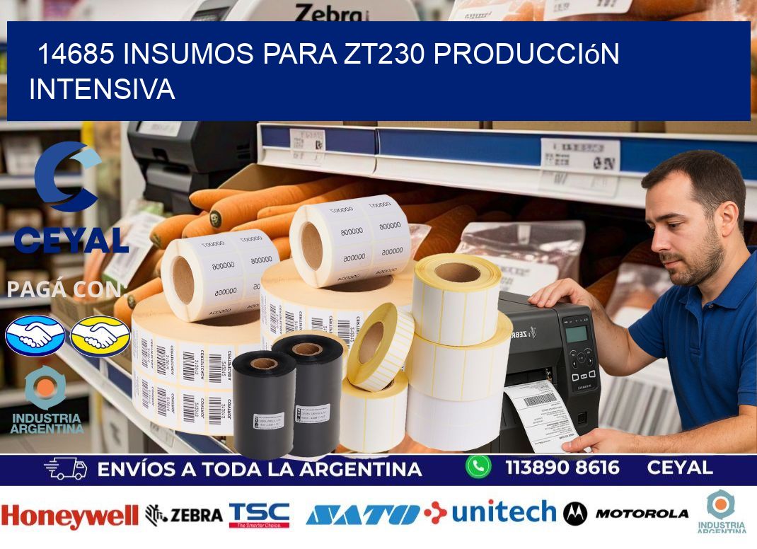 14685 insumos para zt230 producción intensiva