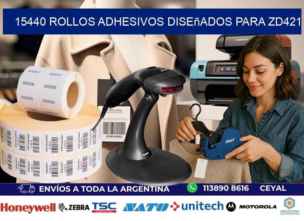 15440 rollos adhesivos diseñados para zd421