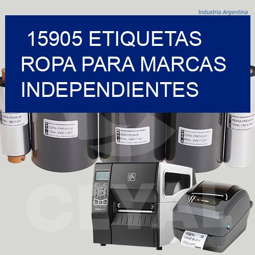 15905 Etiquetas ropa para marcas independientes