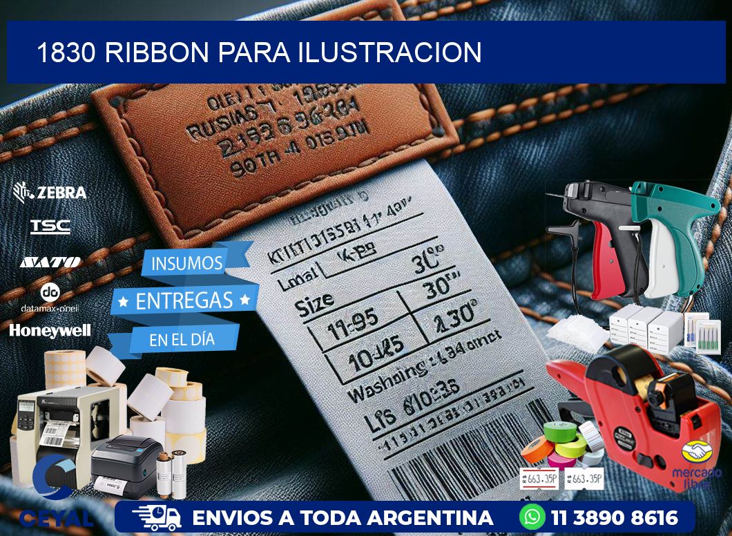 1830 ribbon para ilustracion