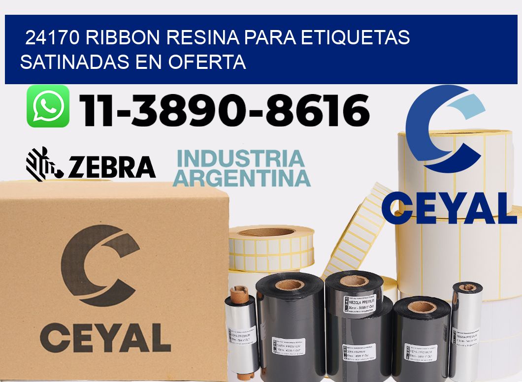 24170 ribbon resina para etiquetas satinadas en oferta