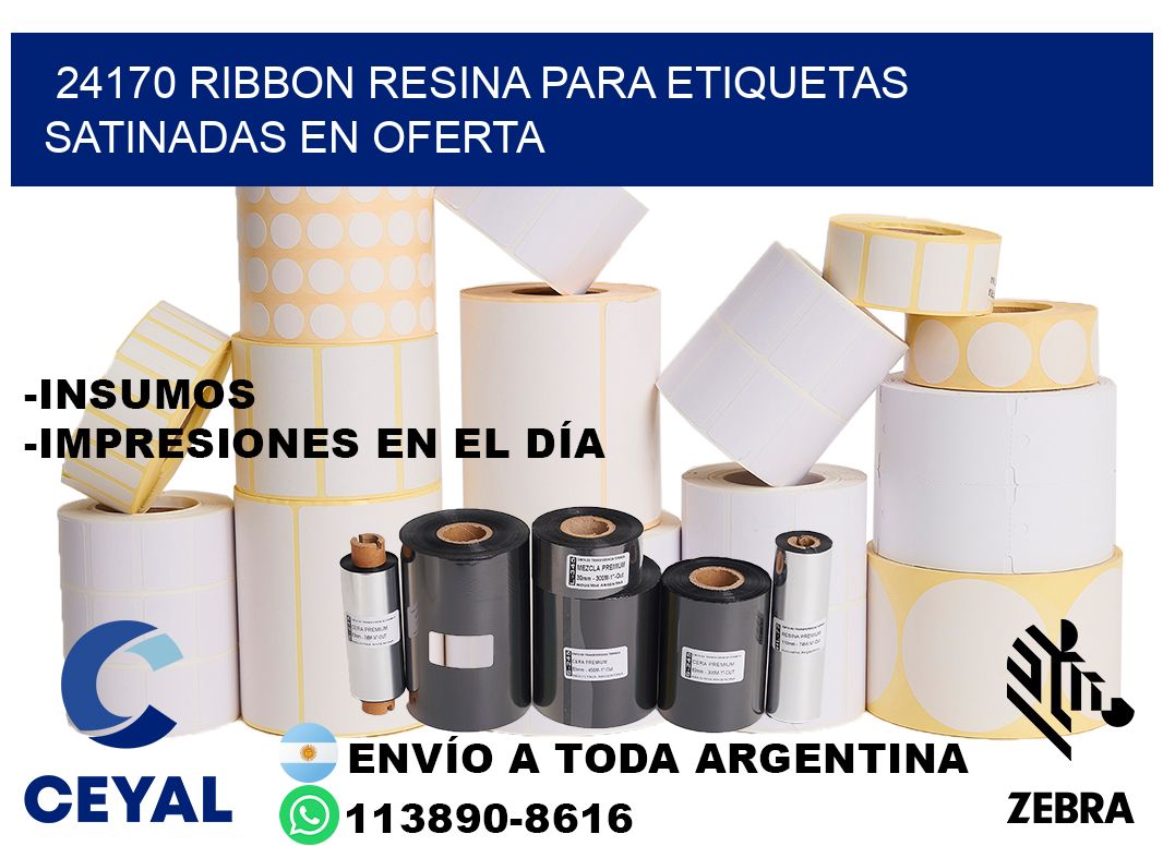 24170 ribbon resina para etiquetas satinadas en oferta