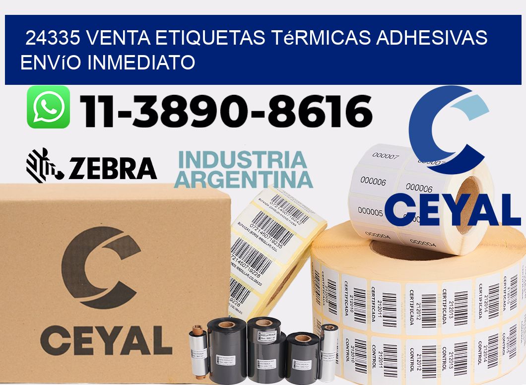 24335 venta etiquetas térmicas adhesivas envío inmediato