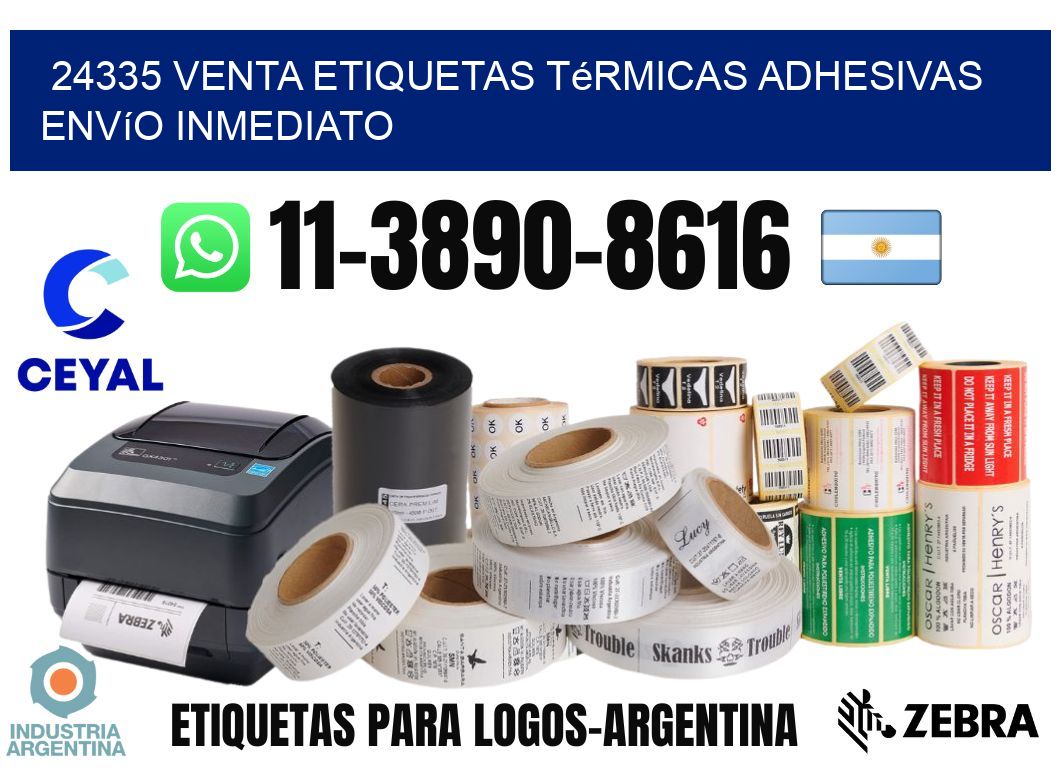 24335 venta etiquetas térmicas adhesivas envío inmediato