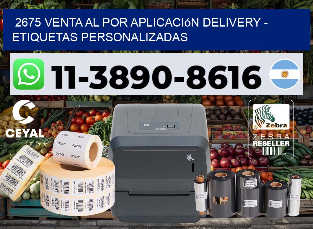 2675 Venta al Por Aplicación delivery – Etiquetas Personalizadas