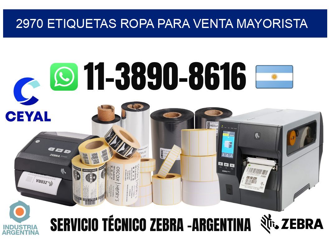 2970 Etiquetas ropa para venta mayorista