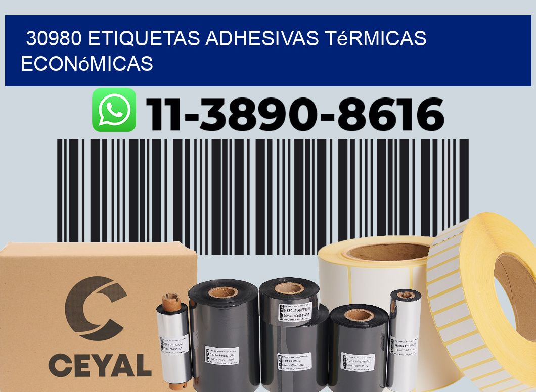 30980 etiquetas adhesivas térmicas económicas