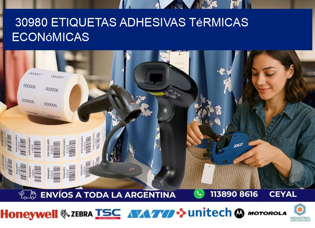 30980 etiquetas adhesivas térmicas económicas