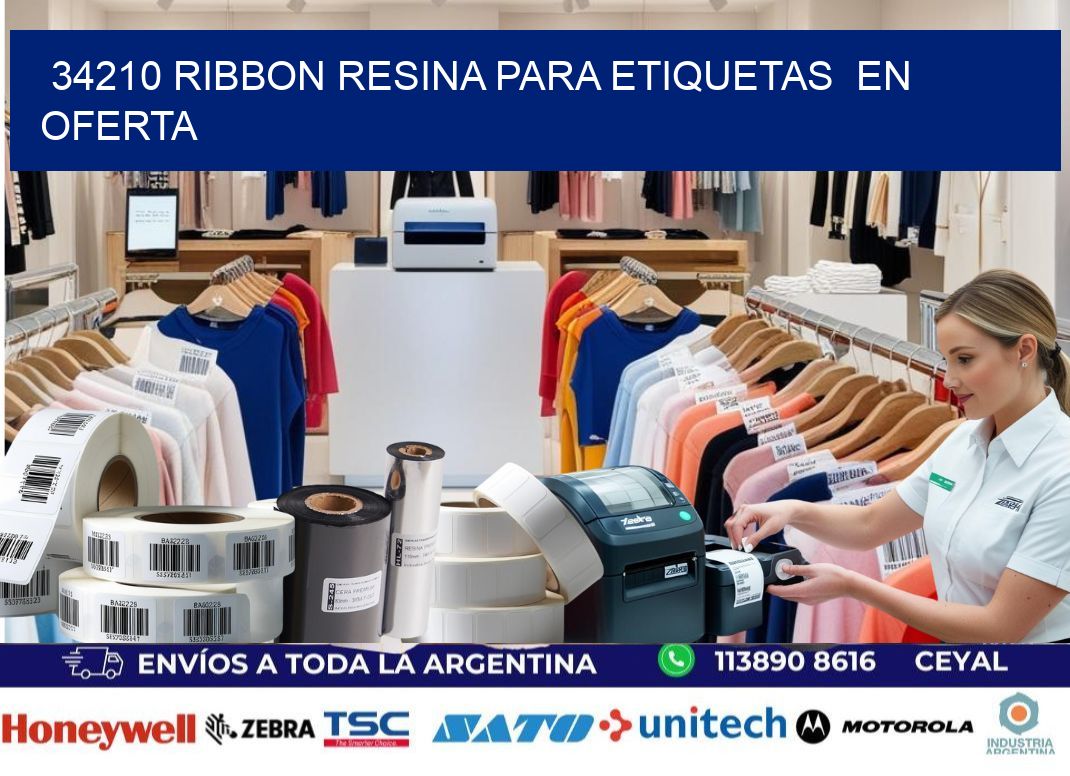 34210 ribbon resina para etiquetas en oferta
