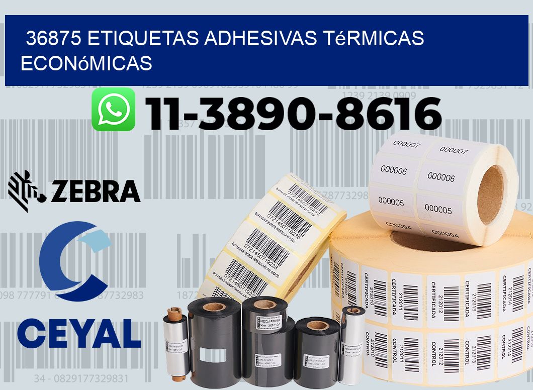 36875 etiquetas adhesivas térmicas económicas