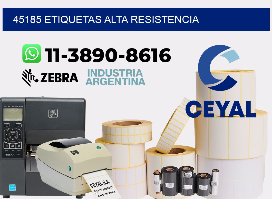 45185 etiquetas alta resistencia