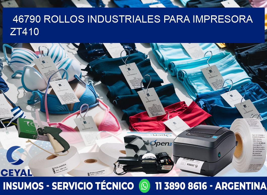 46790 rollos industriales para impresora zt410