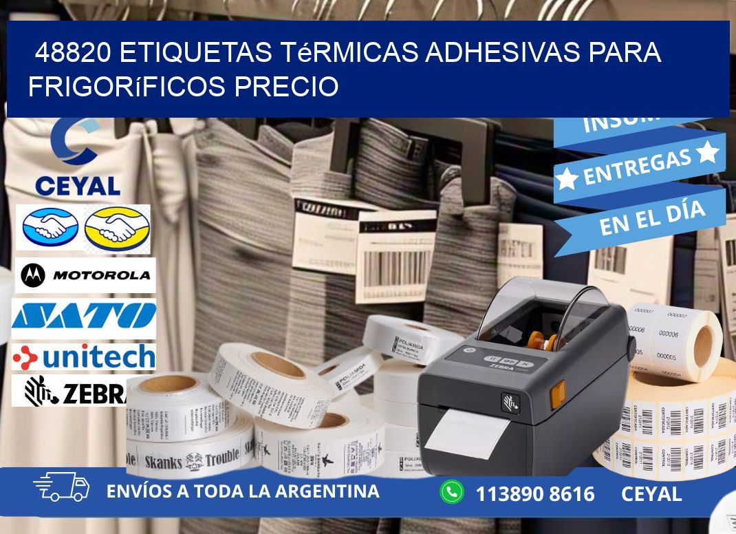 48820 etiquetas térmicas adhesivas para frigoríficos precio