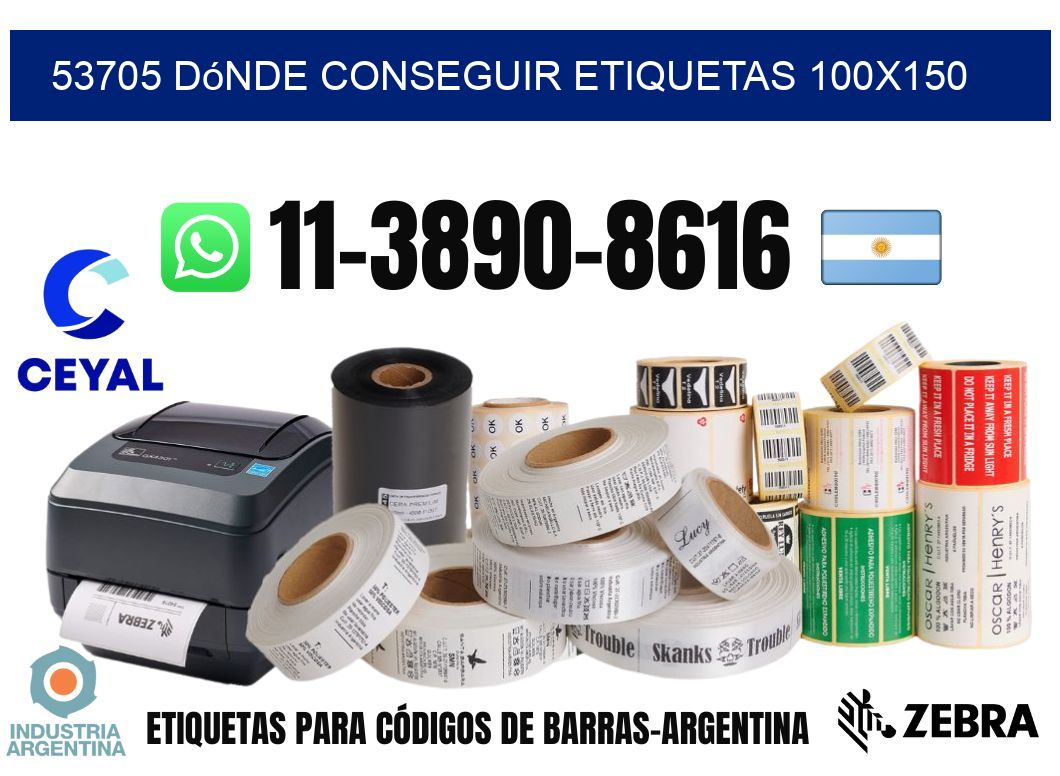 53705 dónde conseguir etiquetas 100x150