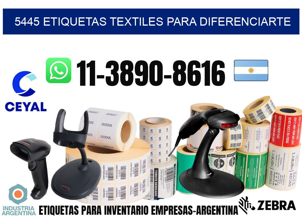5445 Etiquetas textiles para diferenciarte