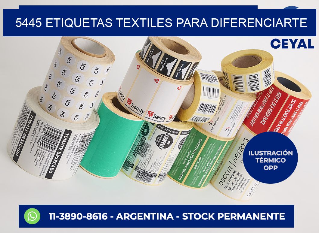 5445 Etiquetas textiles para diferenciarte