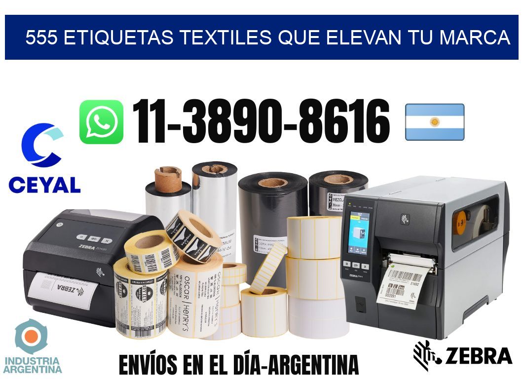555 Etiquetas textiles que elevan tu marca