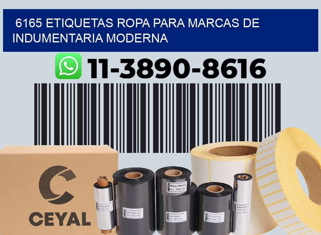 6165 Etiquetas ropa para marcas de indumentaria moderna