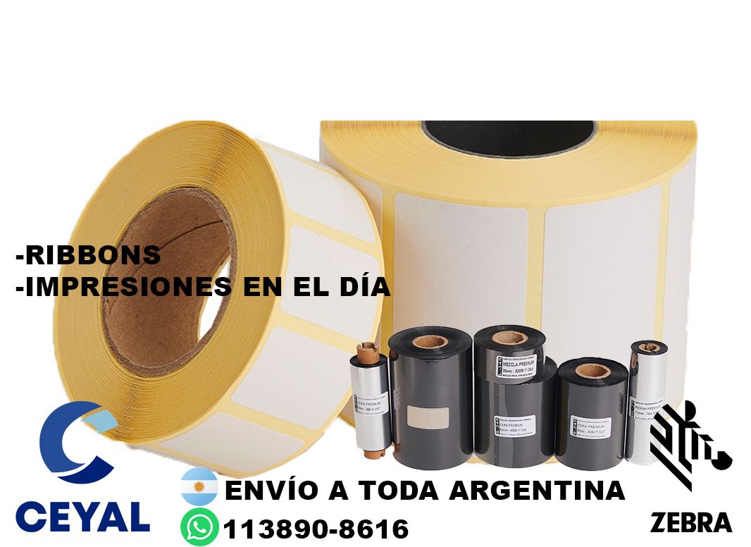 64330 etiquetas térmicas para serie zebra 421 premium