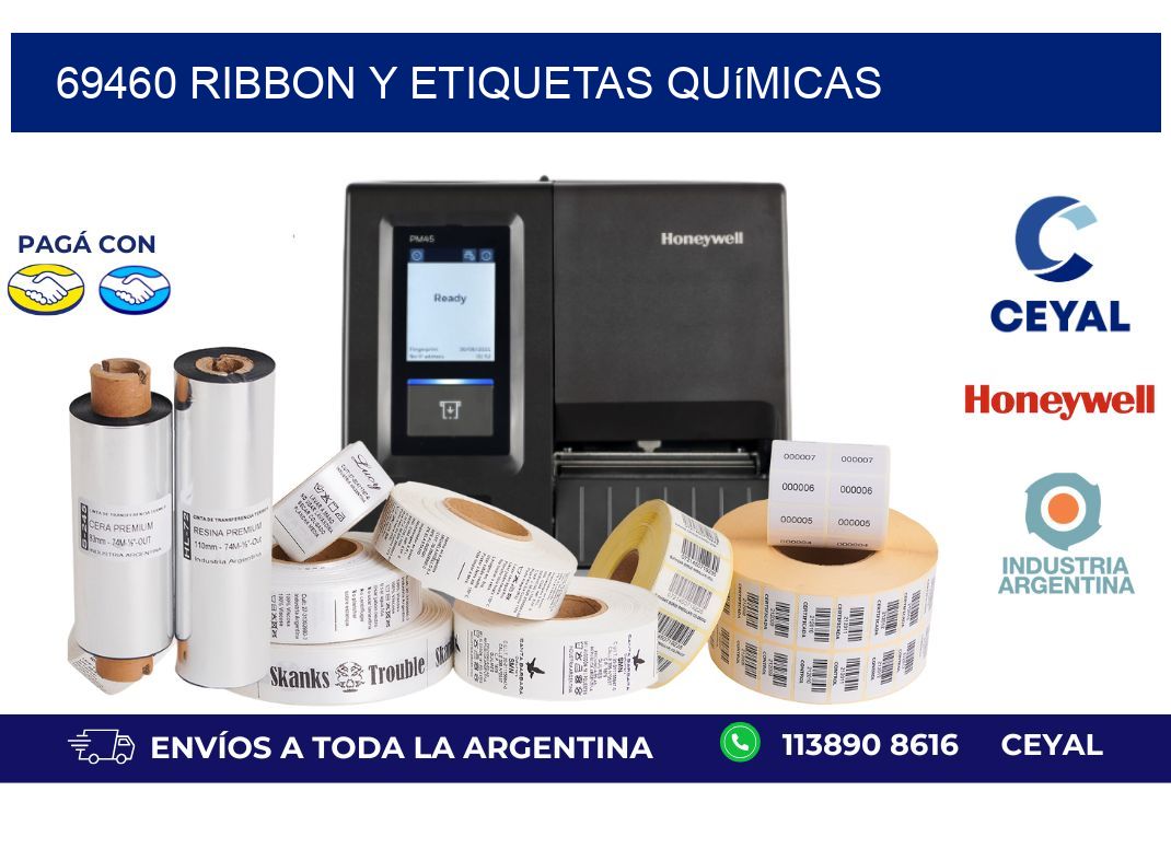 69460 ribbon y etiquetas químicas