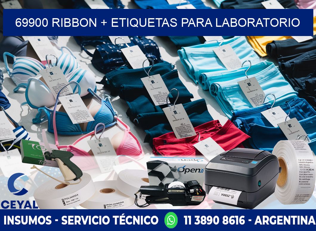 69900 ribbon + etiquetas para laboratorio