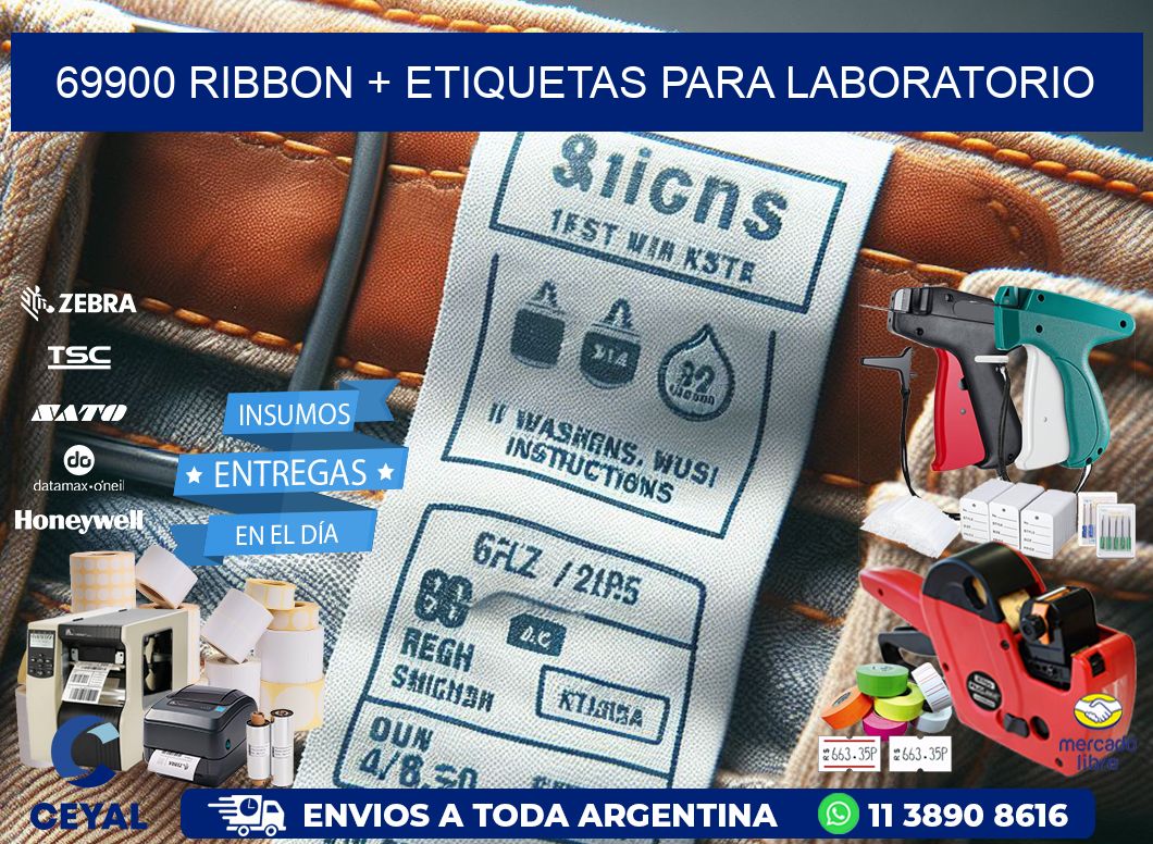 69900 ribbon + etiquetas para laboratorio