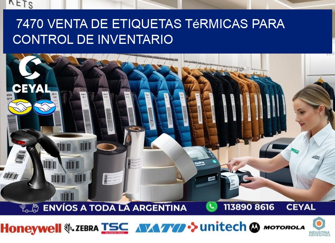 7470 venta de etiquetas térmicas para control de inventario