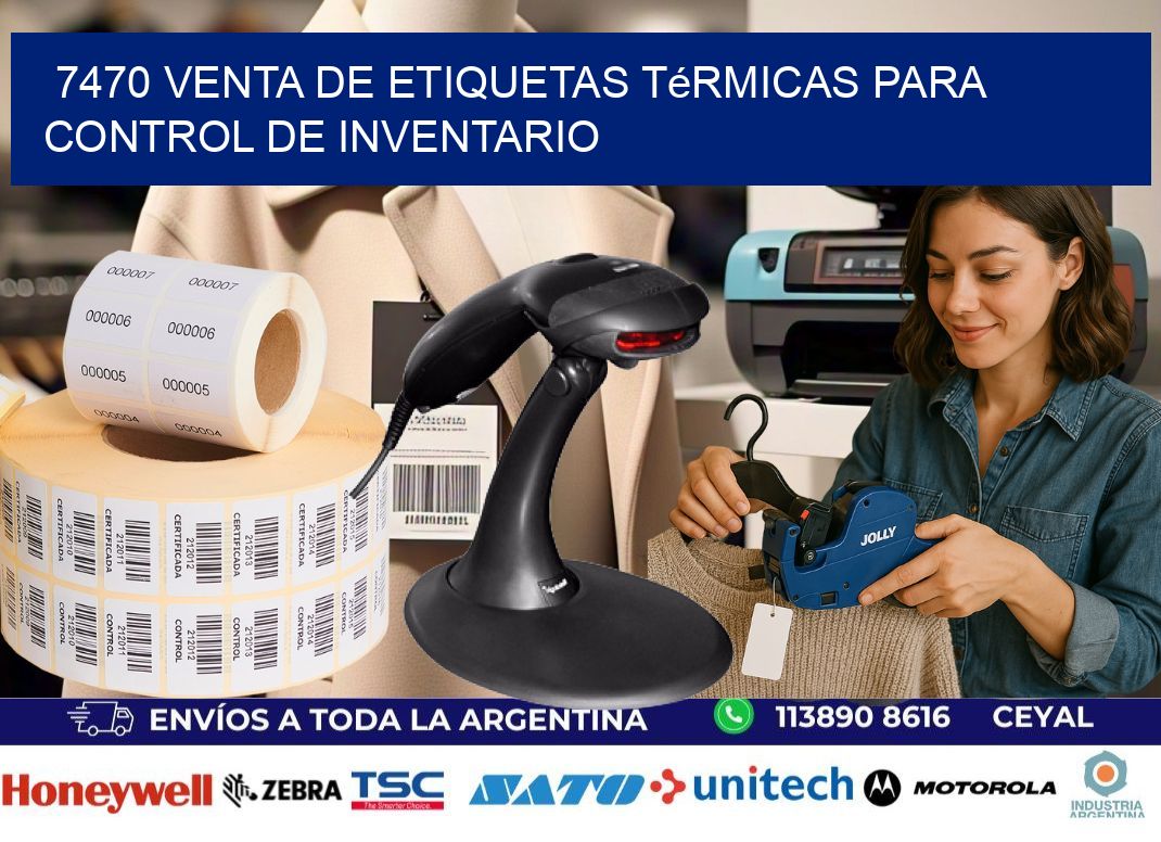 7470 venta de etiquetas térmicas para control de inventario