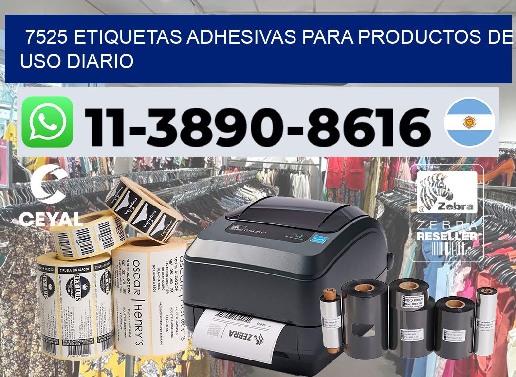 7525 Etiquetas adhesivas para productos de uso diario