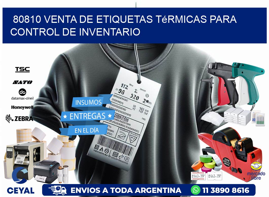 80810 venta de etiquetas térmicas para control de inventario