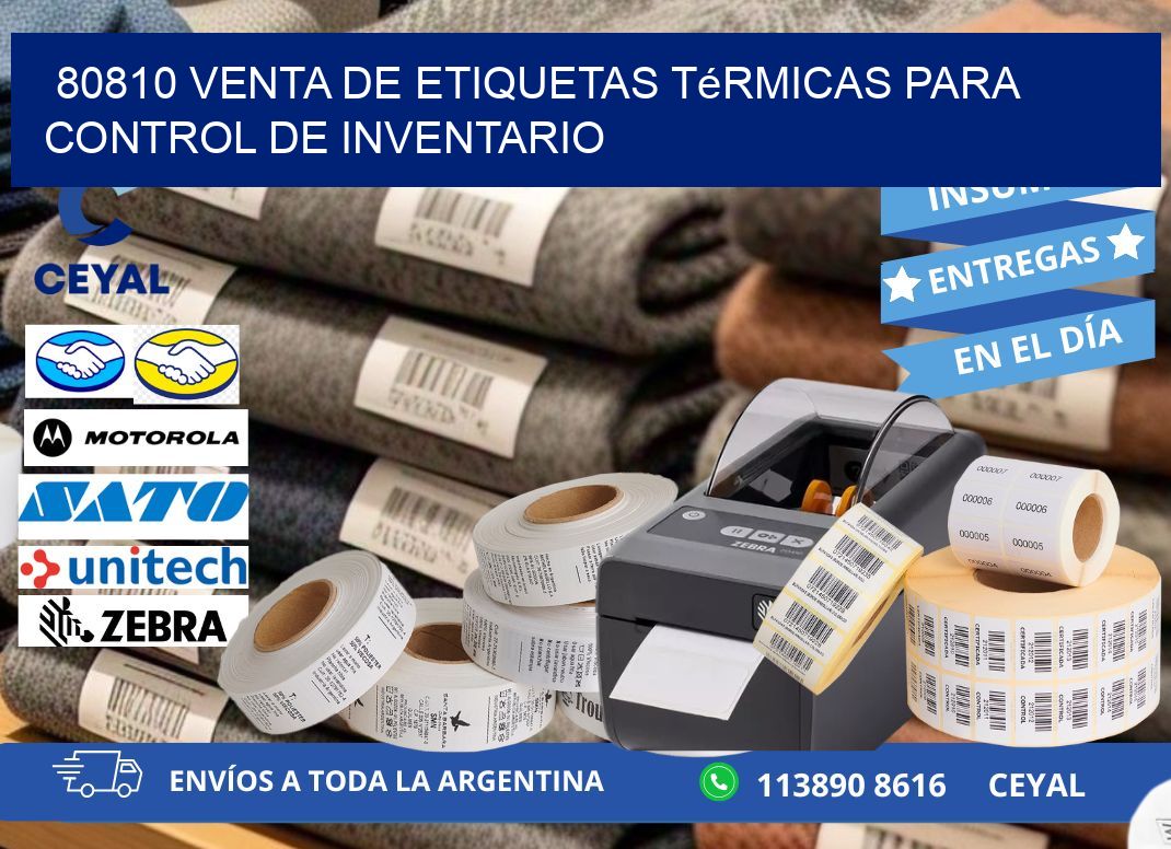 80810 venta de etiquetas térmicas para control de inventario
