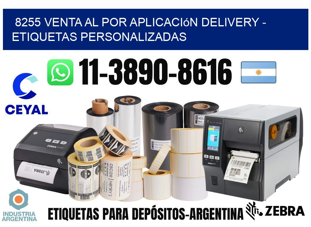 8255 Venta al Por Aplicación delivery - Etiquetas Personalizadas