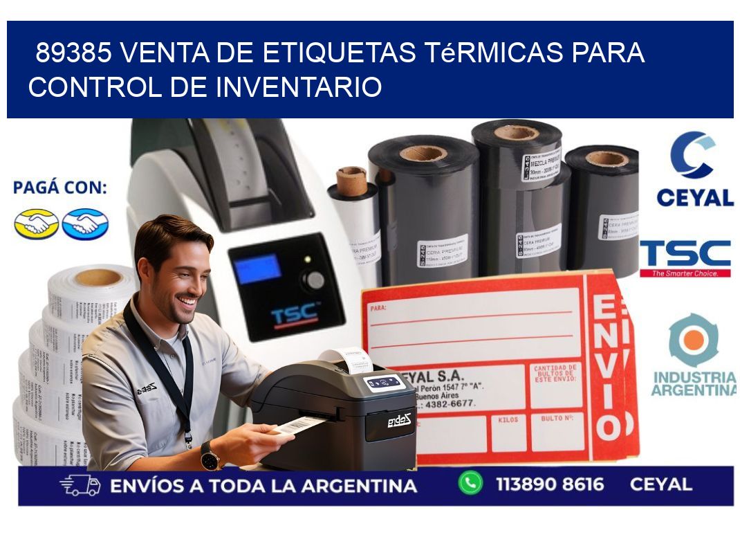 89385 venta de etiquetas térmicas para control de inventario