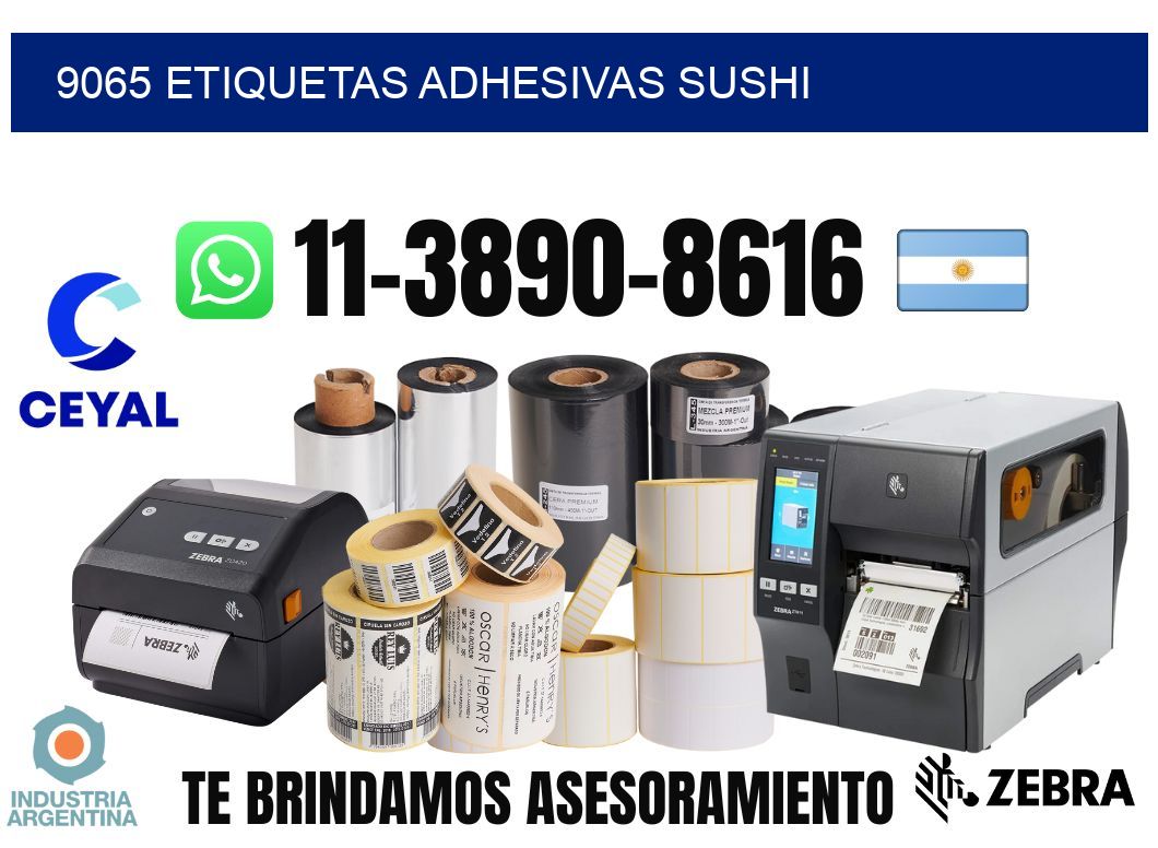 9065 etiquetas adhesivas sushi