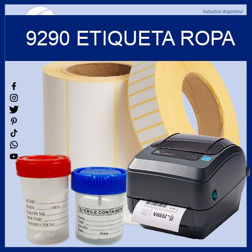 9290 etiqueta ropa
