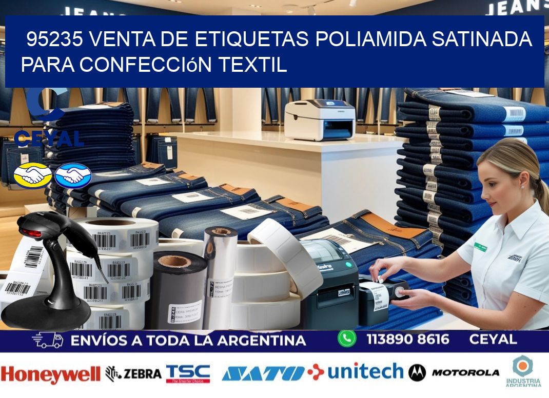 95235 venta de etiquetas poliamida satinada para confección textil