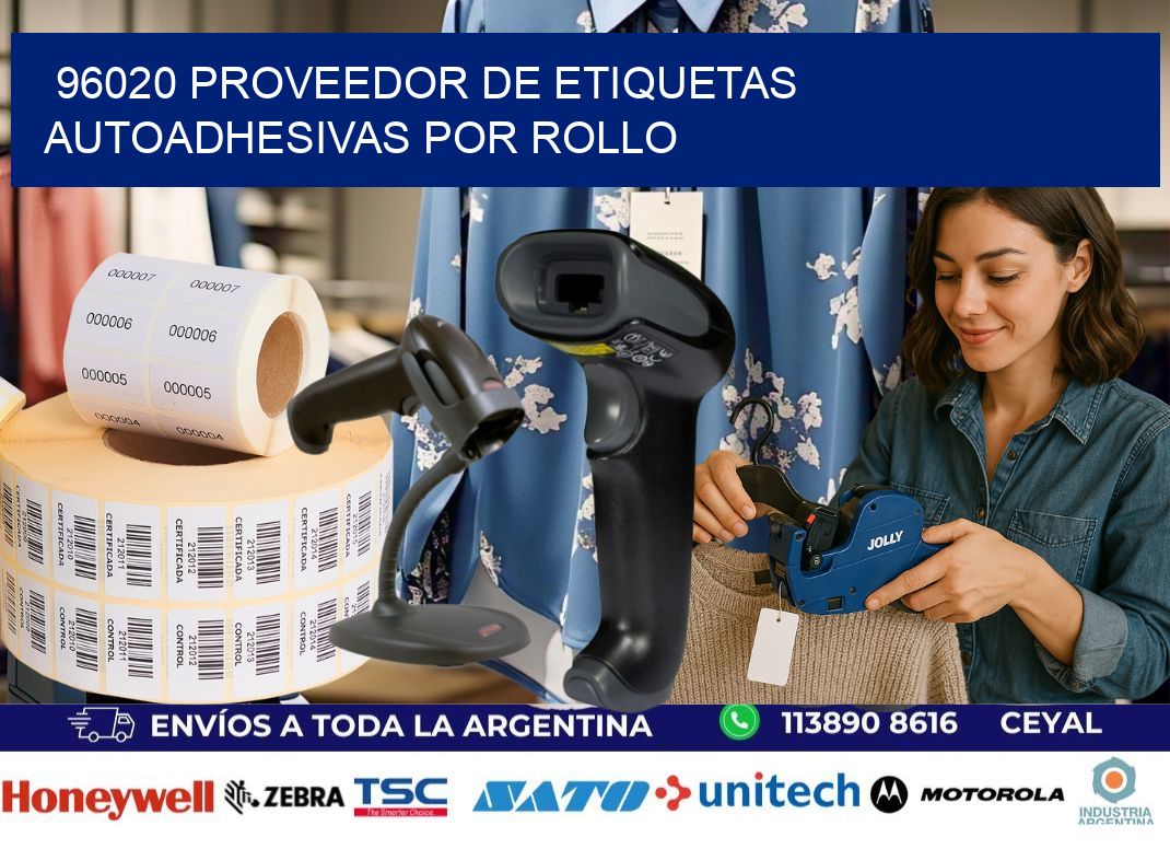 96020 proveedor de etiquetas  autoadhesivas por rollo
